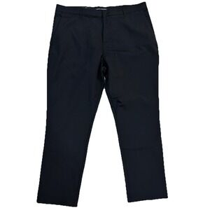 NWT Banana Republic Men's  Flat Front Pants, Black, Size 40X30 Stretch